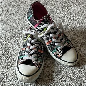 Converse Black and White Patterned Sneakers